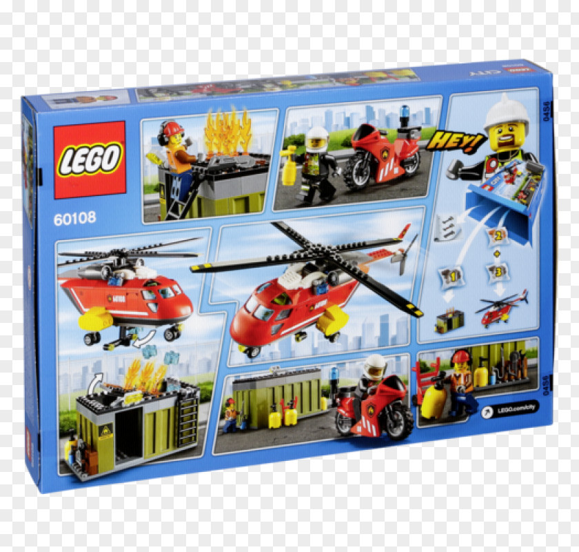 Toy LEGO 60108 City Fire Response Unit Amazon.com Lego PNG
