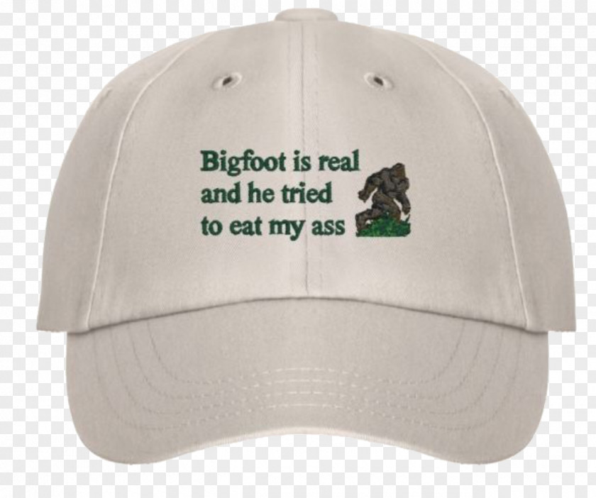 Baseball Cap Hat Bigfoot Eating PNG