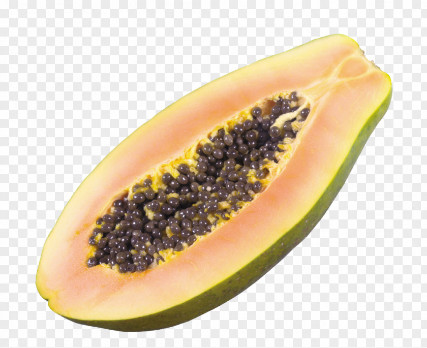 Cut Papaya Fruit Auglis Food Nutrition PNG