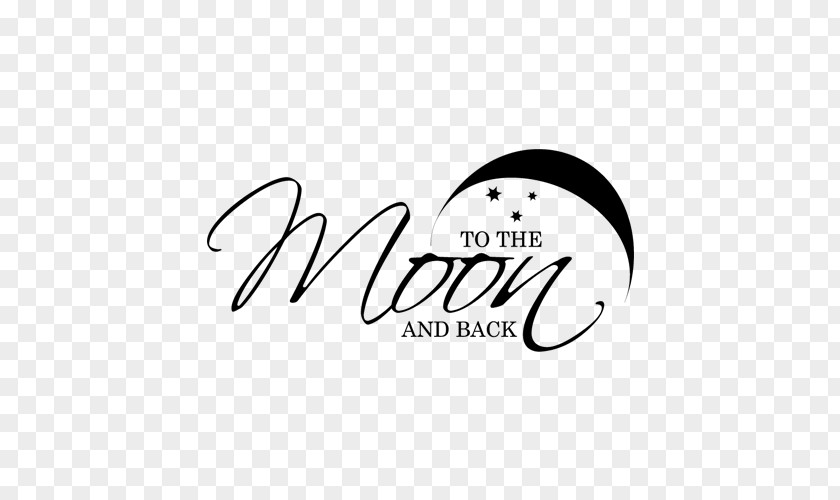 Moon And Back Wall Decal Sticker Polyvinyl Chloride PNG