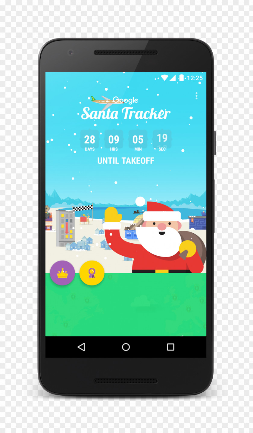 Santa Claus Feature Phone NORAD Tracks Smartphone Google Tracker PNG