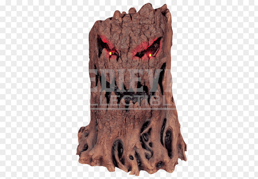 Tree Stump Fireplace Mask Halloween PNG