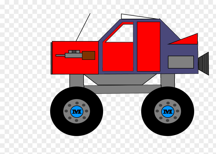 Truck Side Car Motor Vehicle Art Monster PNG