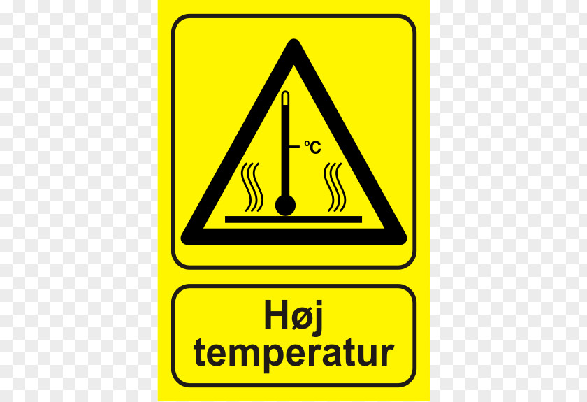 60's Poster Temperature Warning Sign Hazard High Voltage PNG