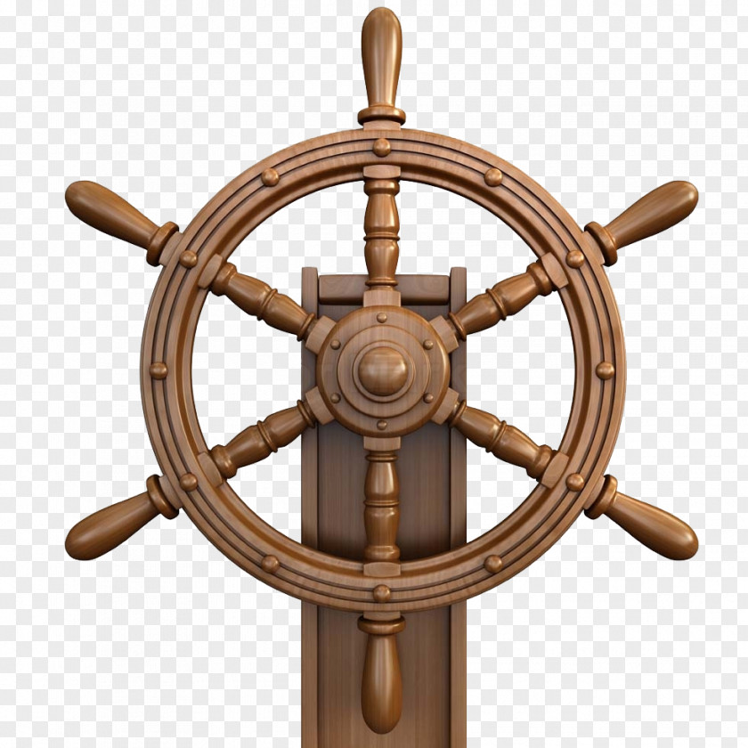 Anchor Ship's Wheel Steering PNG