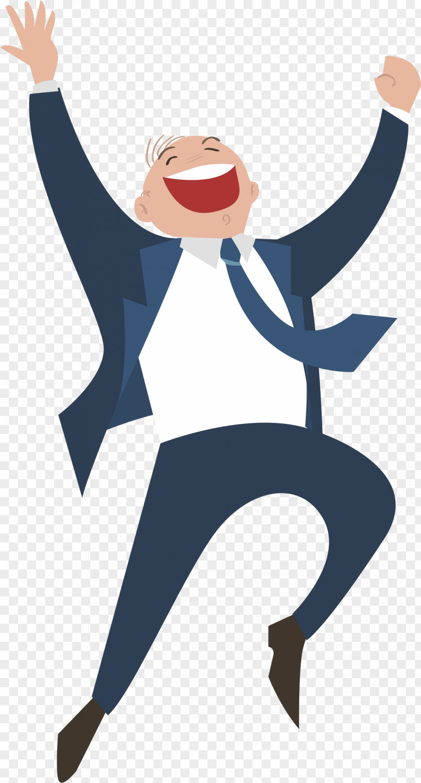 Laughing Man Happiness Illustration PNG
