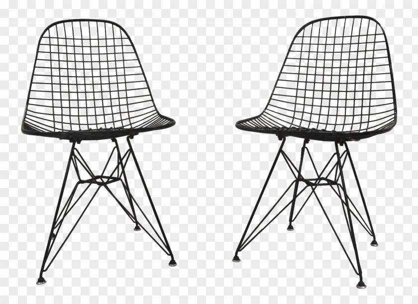 Wire Chair (DKR1) Charles And Ray Eames Design Herman Miller PNG