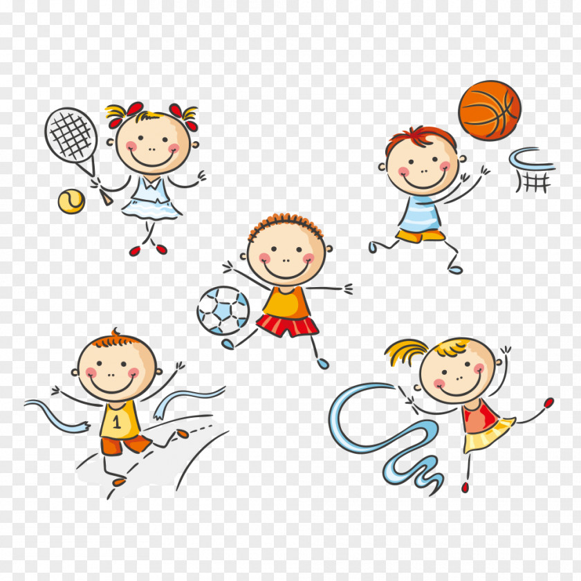 Kids Sports Physical Education Clip Art PNG