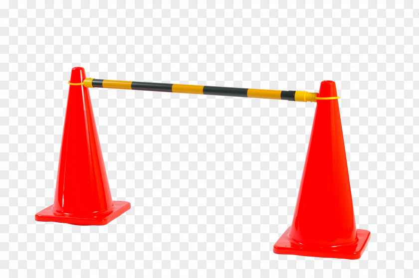 Safety Cone Traffic Area Orange PNG