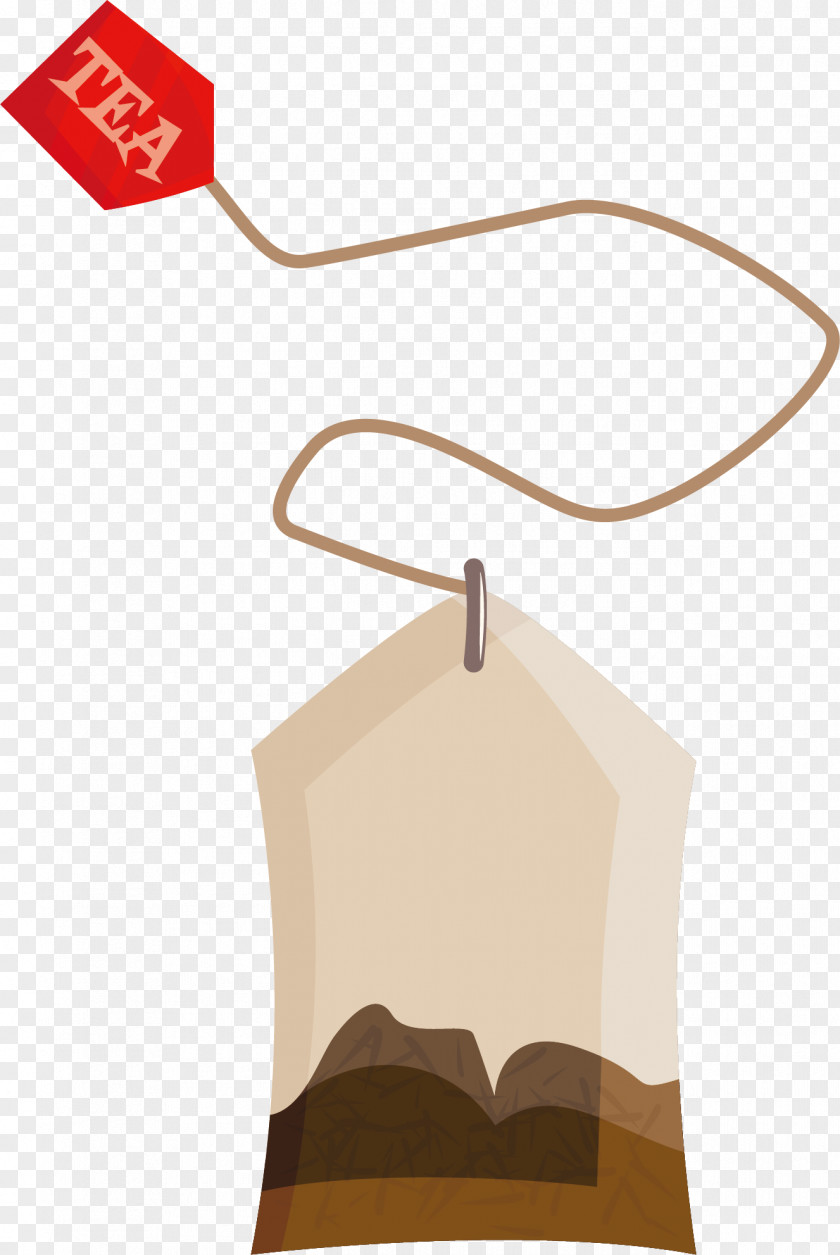 Tea Bag Vector Green PNG