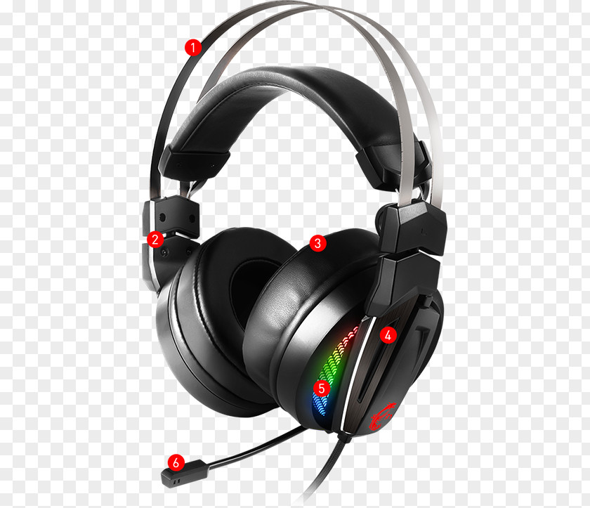 USB Gaming Headset Immerse GH70 GAMING Microphone GH10 Headphones PNG
