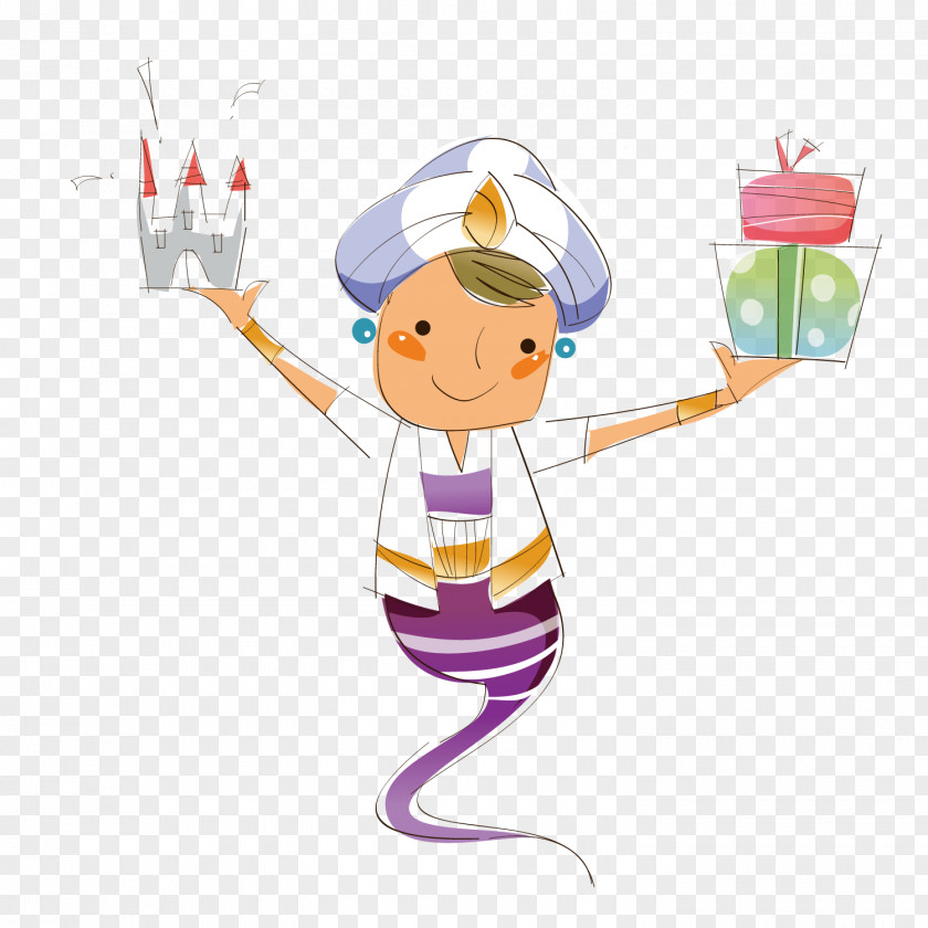 Aladdin's Lamp Aladdin Cartoon Illustration PNG