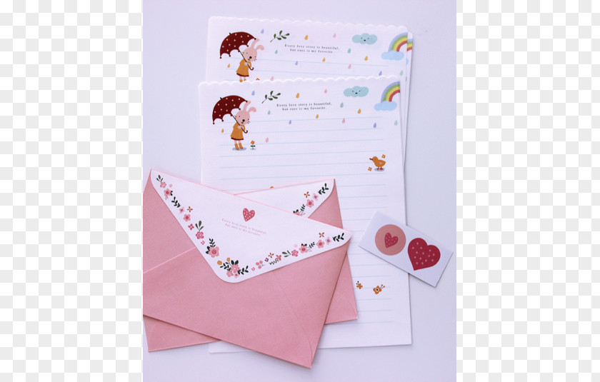 Alphabet Collection Paper Material Envelope Pink M PNG