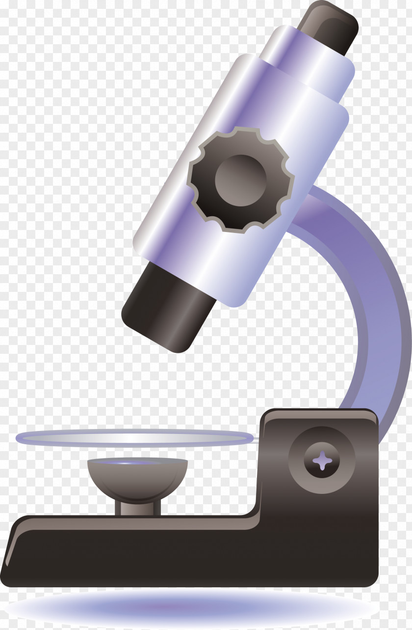 Blue Microscope Animation Cartoon PNG