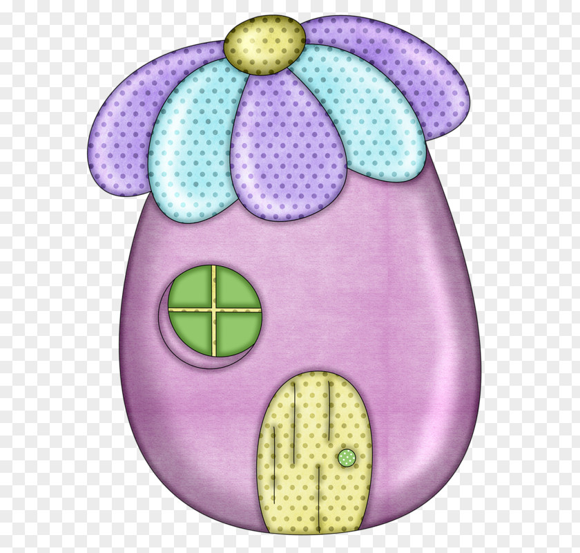 Eggplant Purple House Gingerbread PNG