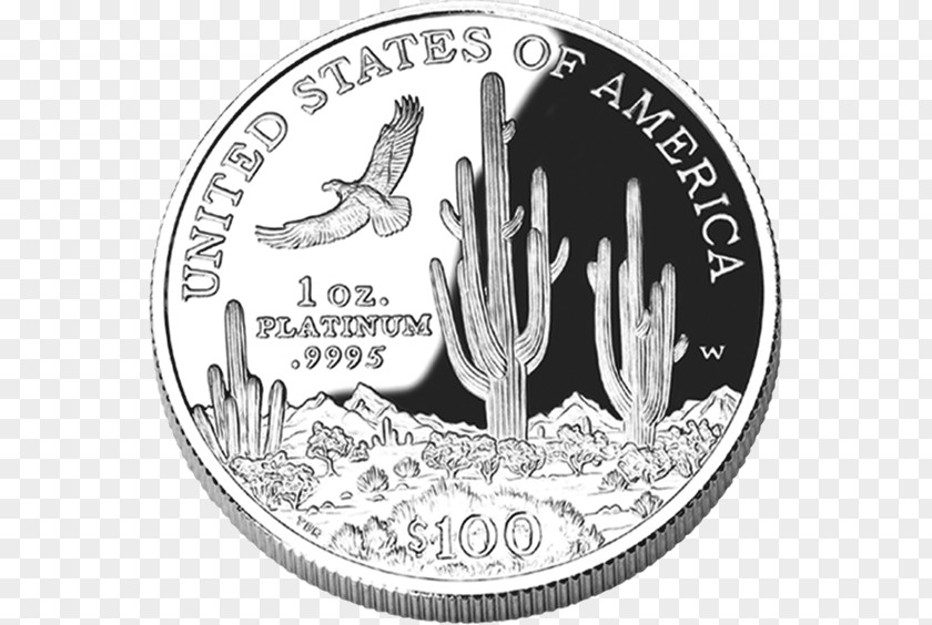 Eagle American Platinum Coin Bullion PNG