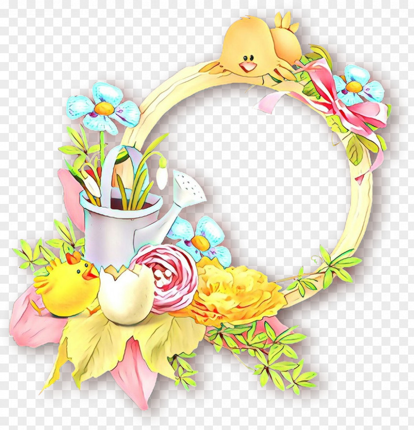 Easter Bunny Plant Background PNG