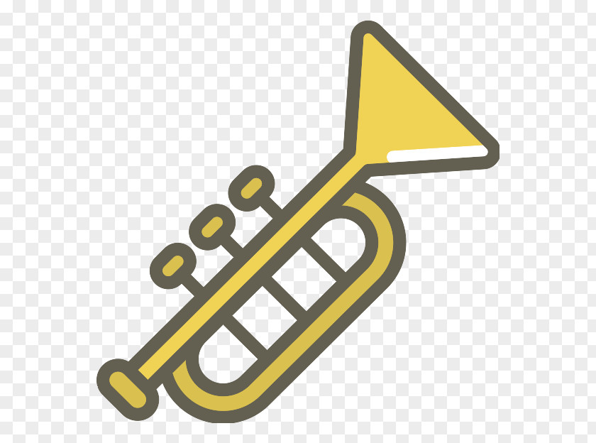 Golden Trumpet Icon PNG