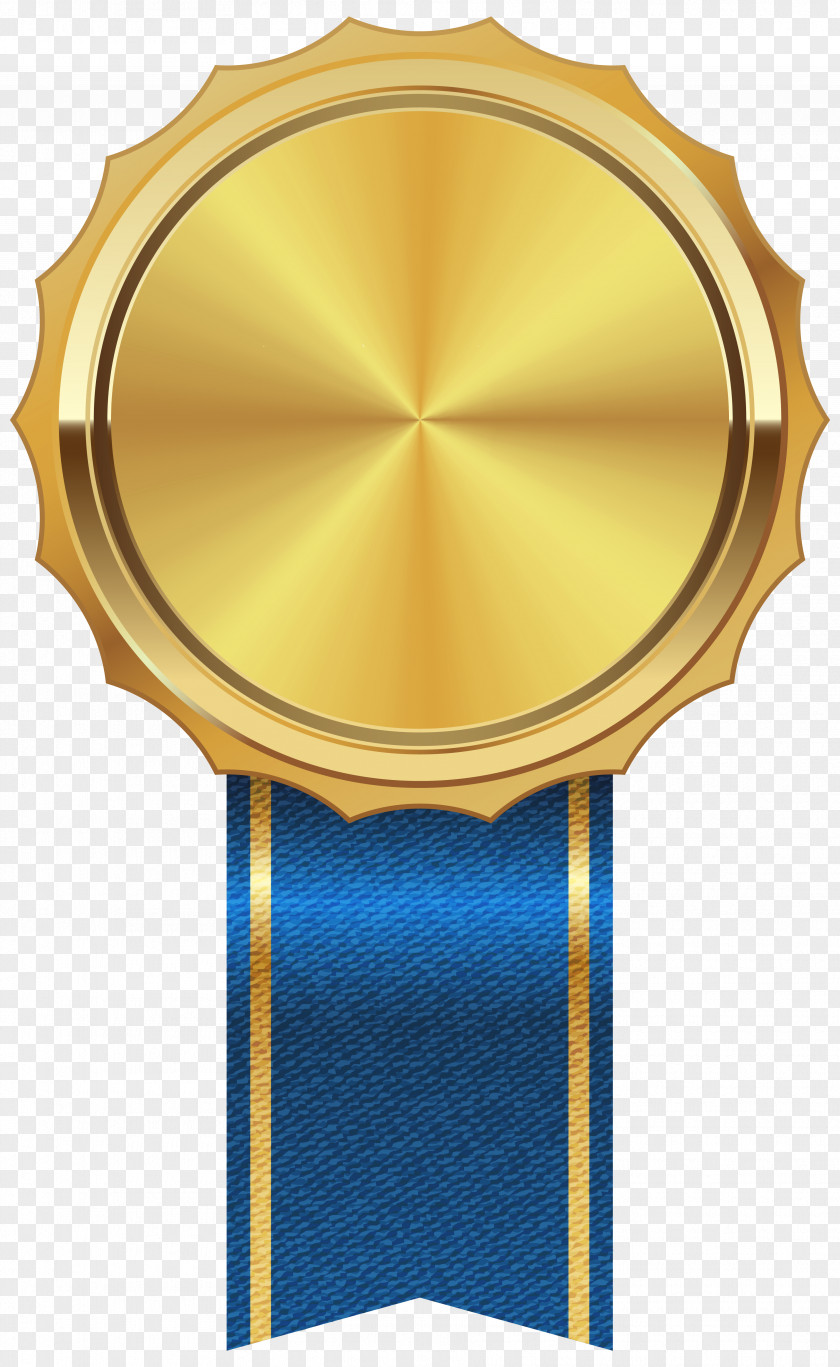 Medal Gold Blue Ribbon Clip Art PNG