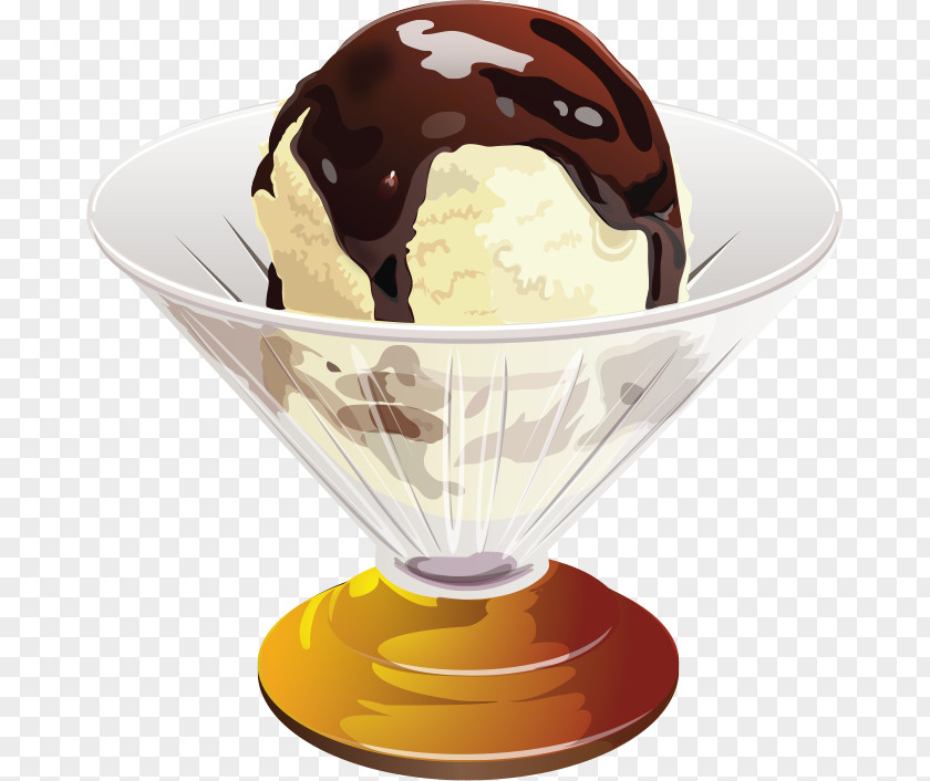 Summer Season Sundae Chocolate Ice Cream Dame Blanche PNG