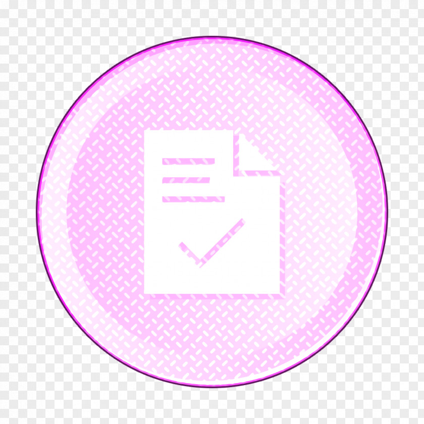 Logo Text Check Icon Contract Document PNG