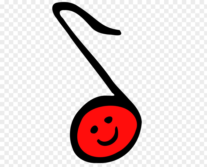 Musical Note Eighth Rest PNG note , Red cartoon character smiley music clipart PNG