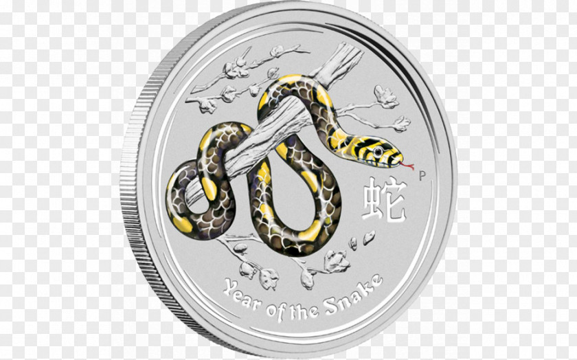 Year Of The Snake Perth Mint Silver Coin Proof Coinage PNG