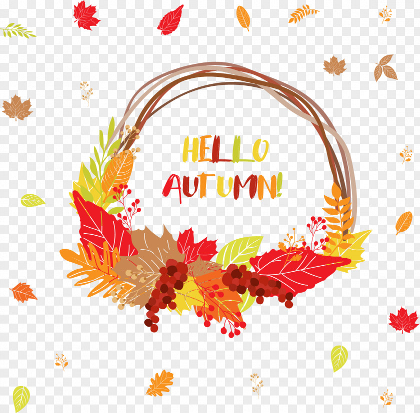 Autumn Icons Colorful Background Icon PNG