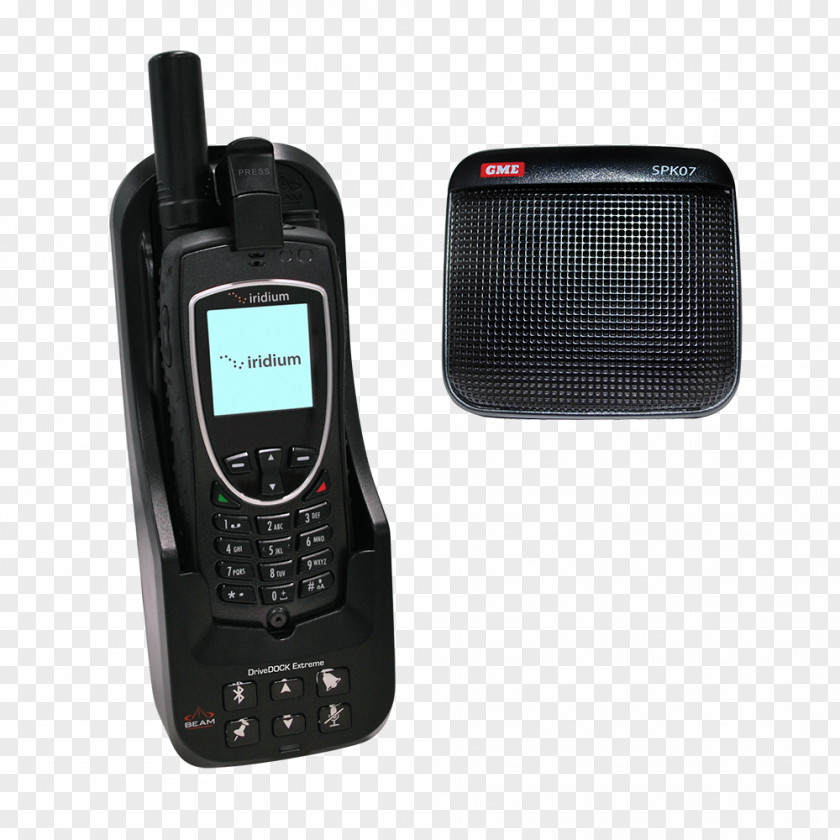 Blue Beam Iridium Communications Satellite Phones Mobile Telephone PNG