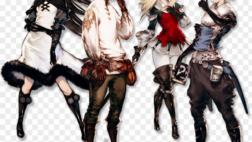 Design Bravely Default Second: End Layer Character Square Enix Model Sheet PNG