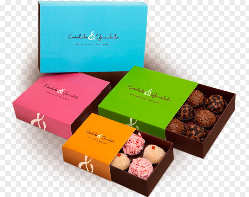 Gourmet Brigadeiro Praline Sprinkles Chocolate Packaging And Labeling PNG