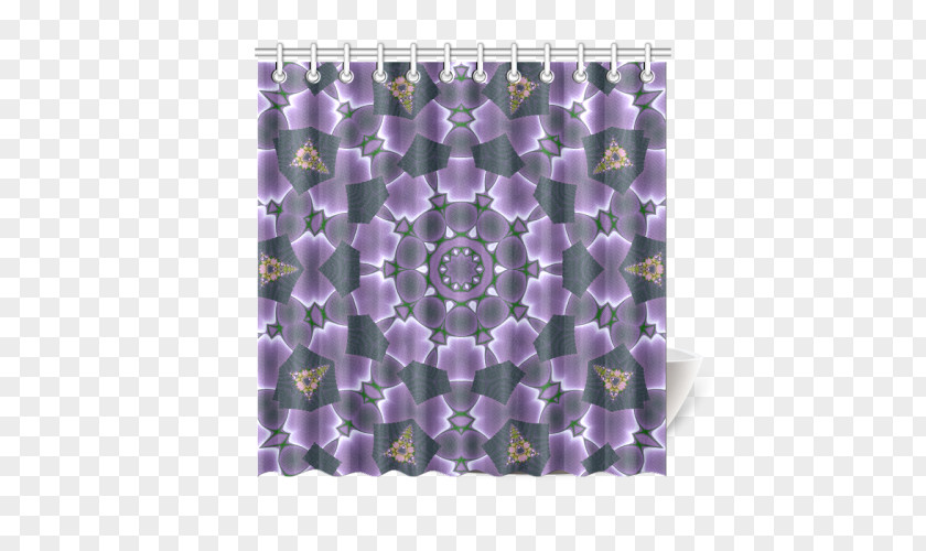 Purple Mandala Symmetry Pattern PNG
