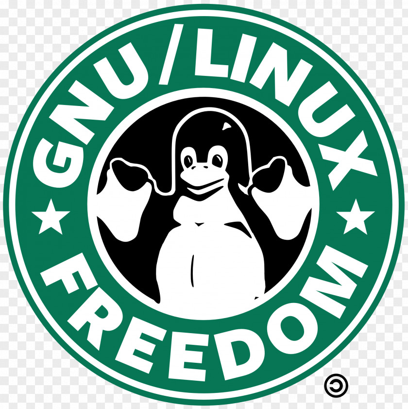 Starbucks Cliparts GNU/Linux Naming Controversy T-shirt Tux Free Software PNG