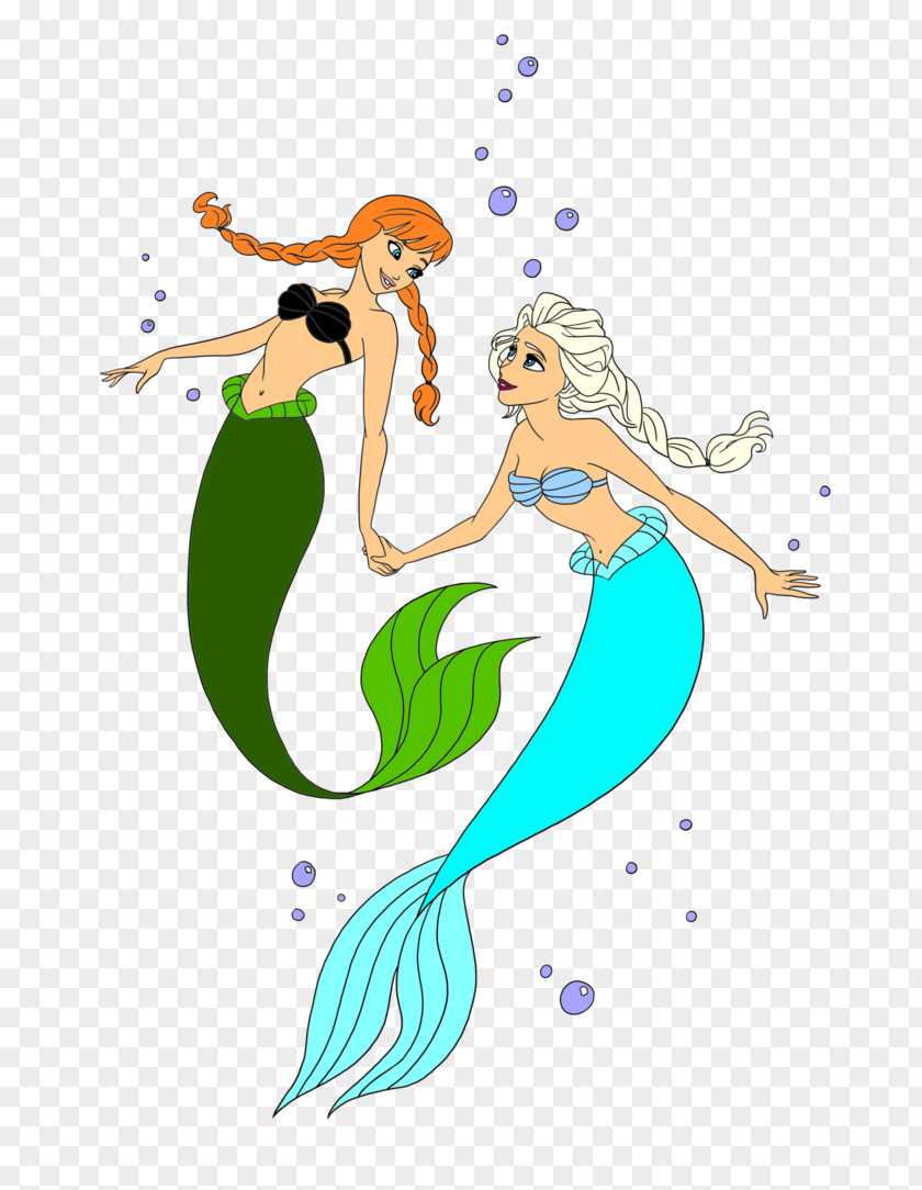 Anna Mermaid Elsa Clip Art Ariel PNG