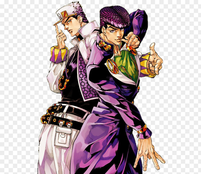 Jotaro Kujo Josuke Higashikata Okuyasu Nijimura Yoshikage Kira Koichi Hirose PNG