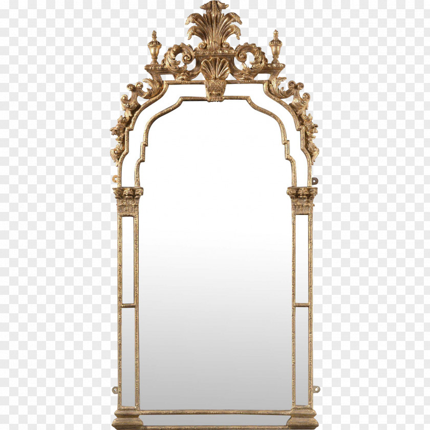Baroque Mirror Light Picture Frames Vase PNG