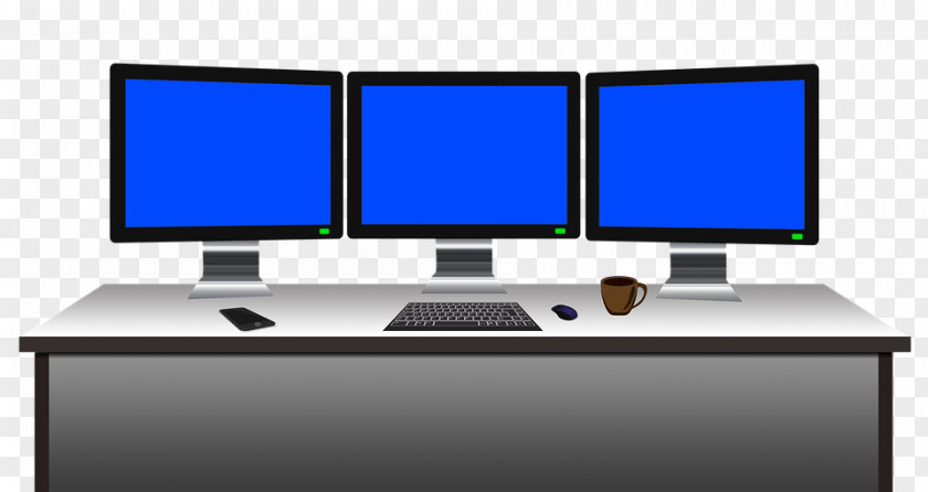 Computer Workstation Network Download PNG