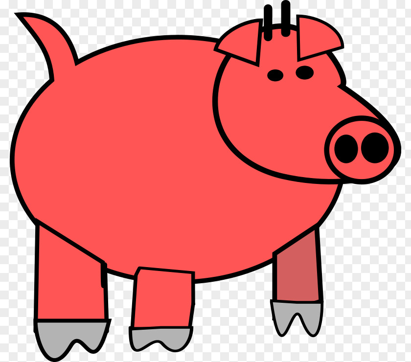Cute Pig Pictures Cartoon Domestic Clip Art PNG