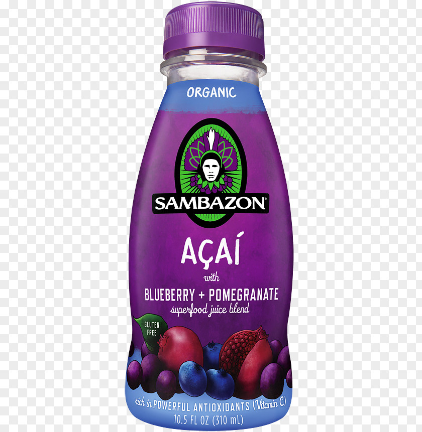 Pomegranate Juice Smoothie Berries Energy Drink Sambazon PNG