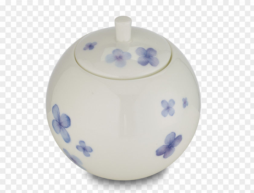 Scattered Petals Ceramic Blue And White Pottery Tableware PNG