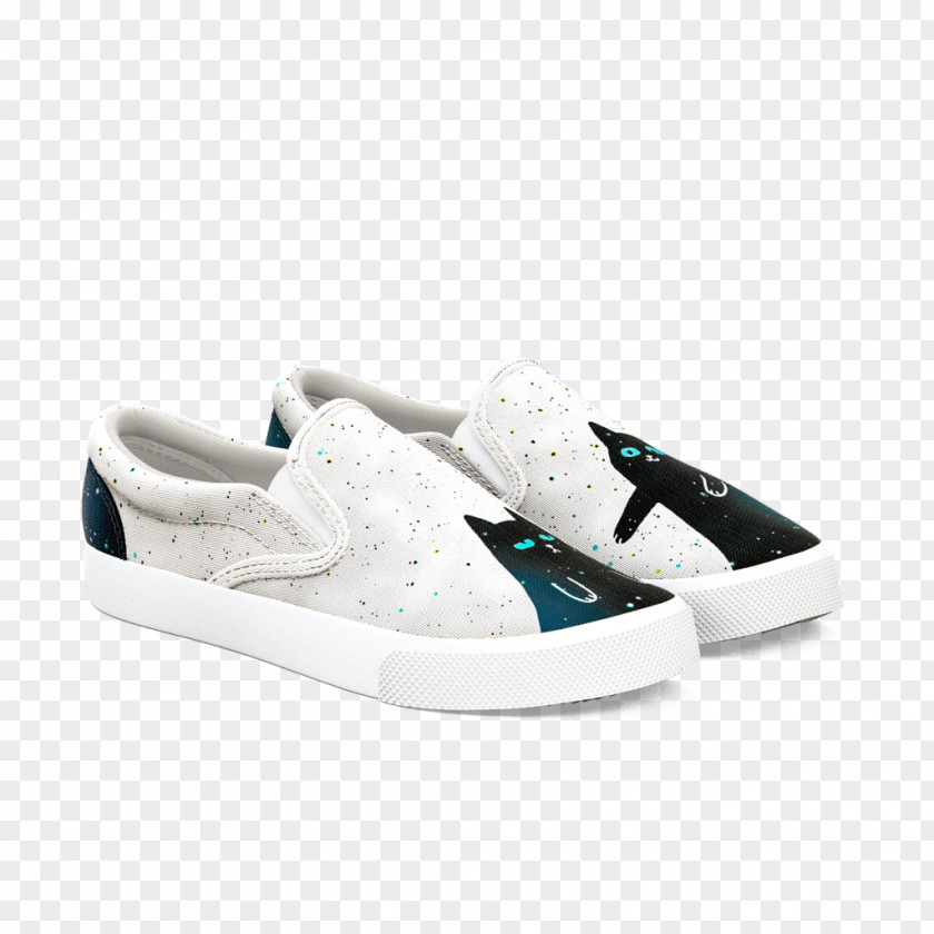 Space Galaxy Sneakers Cat Slip-on Shoe Bucketfeet PNG