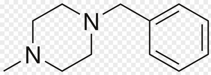 Benzylpiperazine Chemical Formula Molecule Skeletal Crystal Molecular PNG