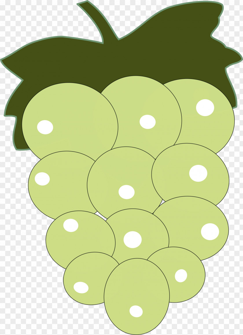 Green Concise Grape Clip Art PNG
