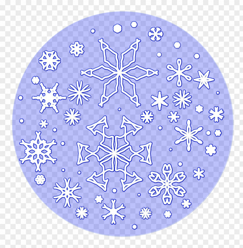 Ornament Plate Snowflake PNG
