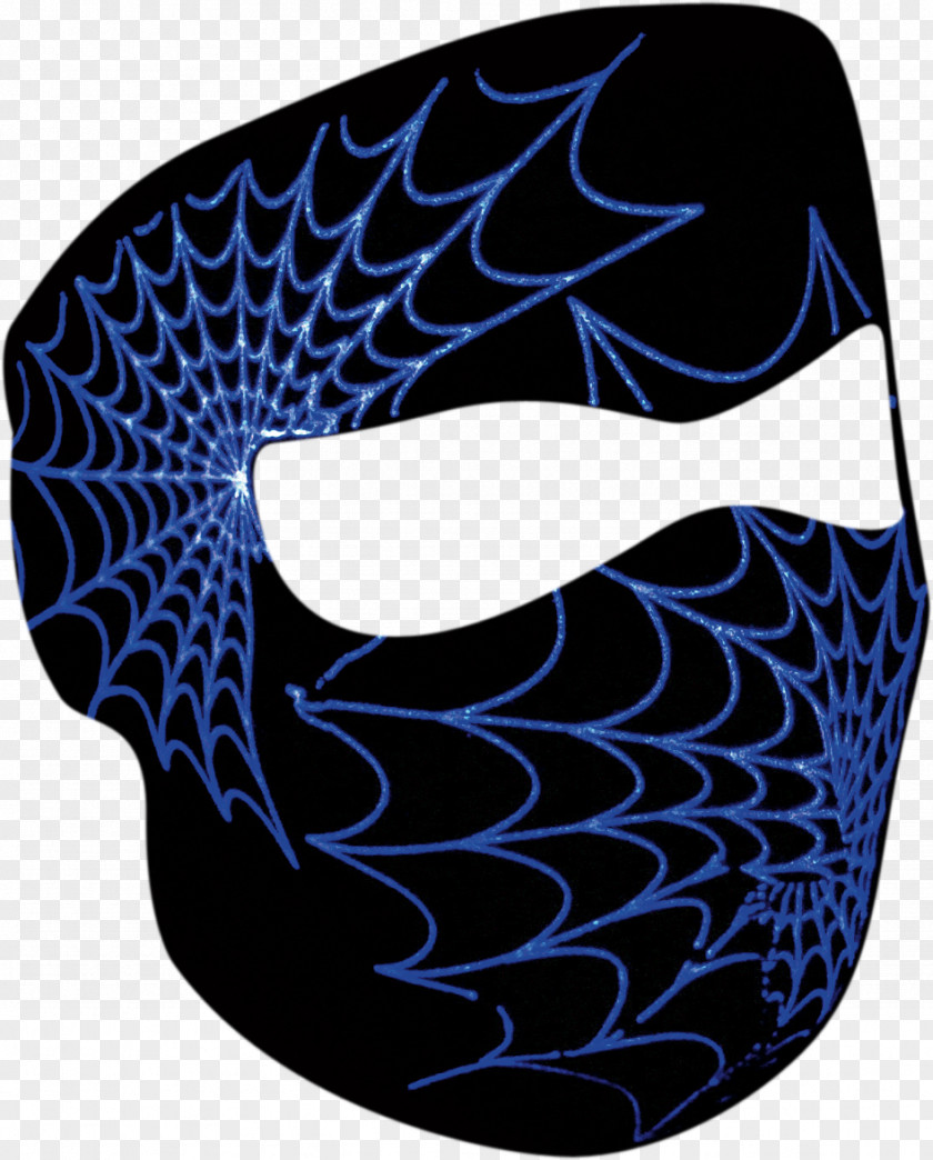 Spiderweb Mask Headgear Facial Face Nylon PNG