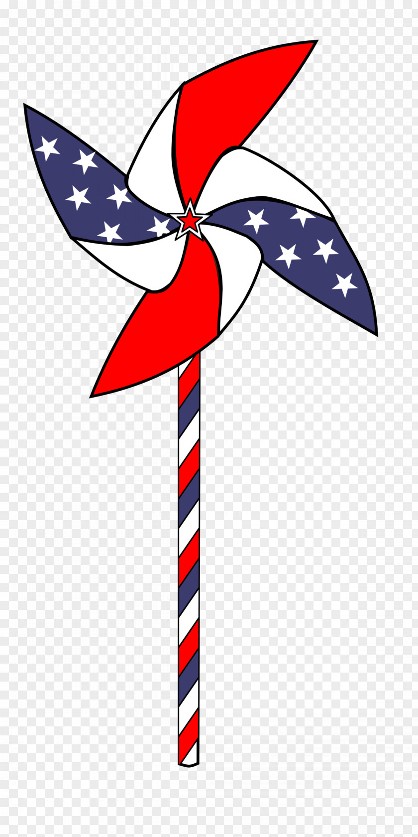 Fourth Of July Pinwheel Independence Day Clip Art PNG