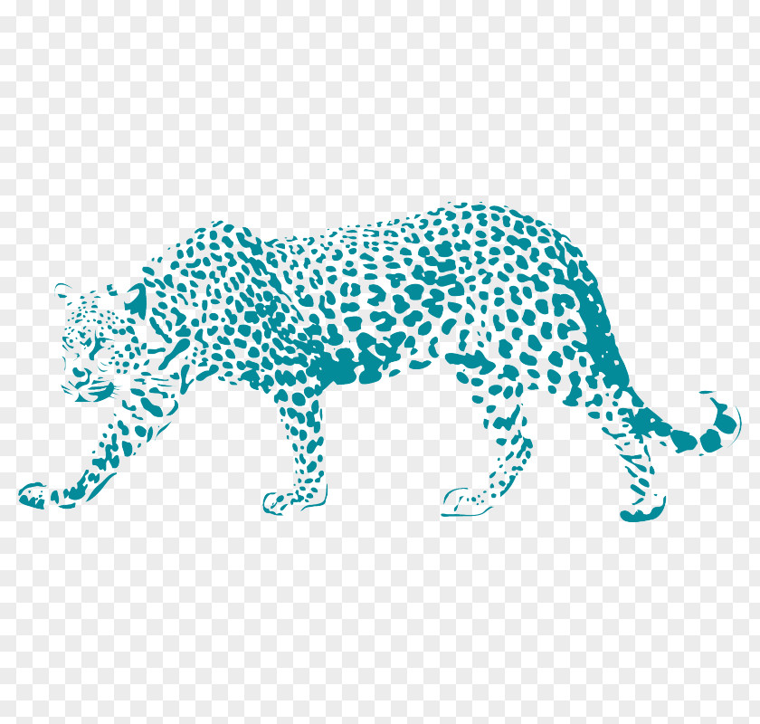 Leopard Jaguar Paper Sticker Stencil PNG