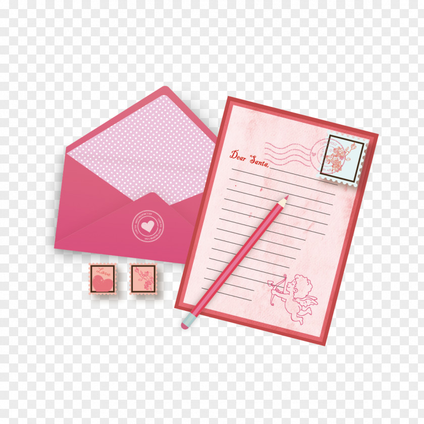 Letter Paper And Pen Postage Stamps PNG
