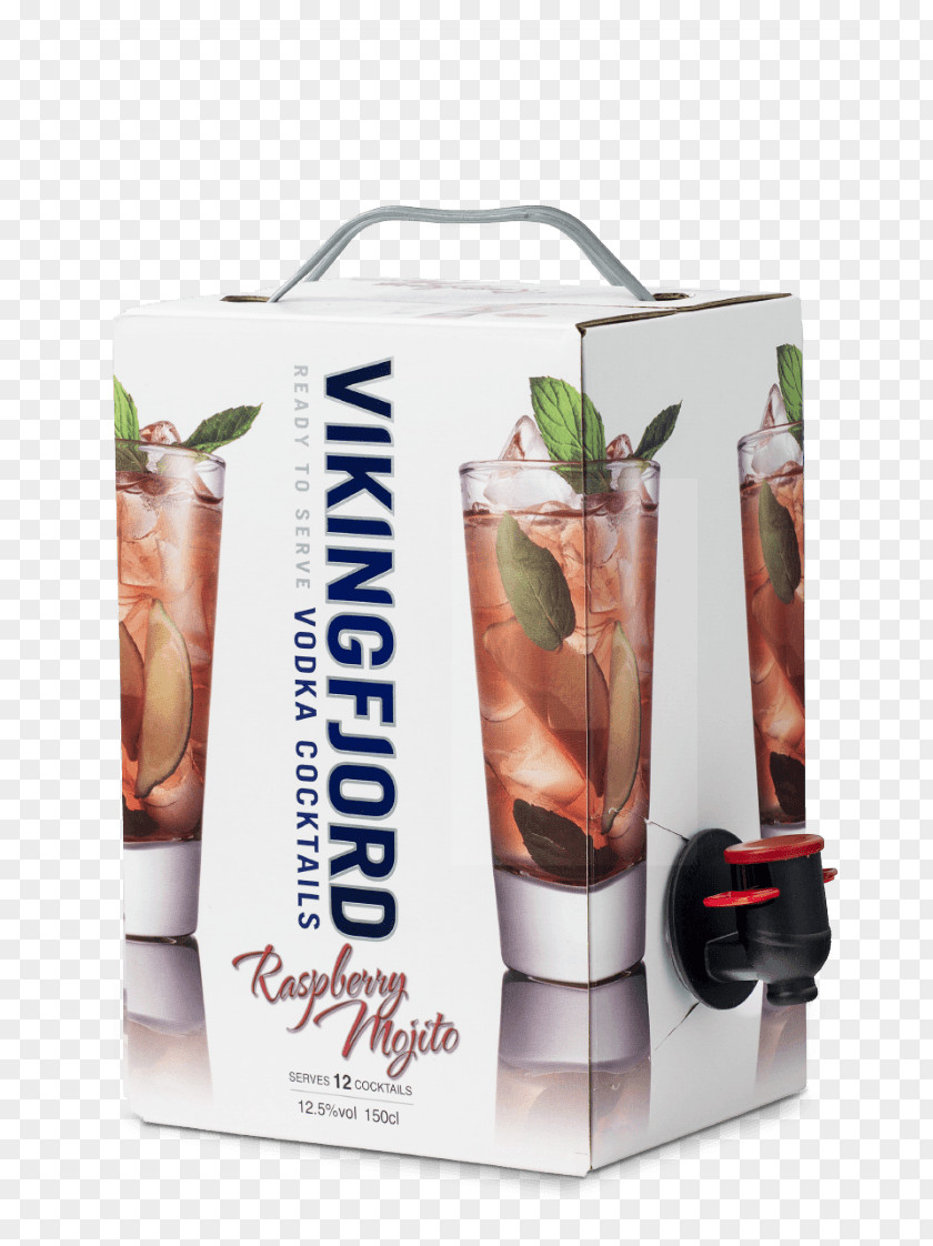 Raspberry Mojito Vikingfjord Vodka Cocktail Alcoholic Drink PNG