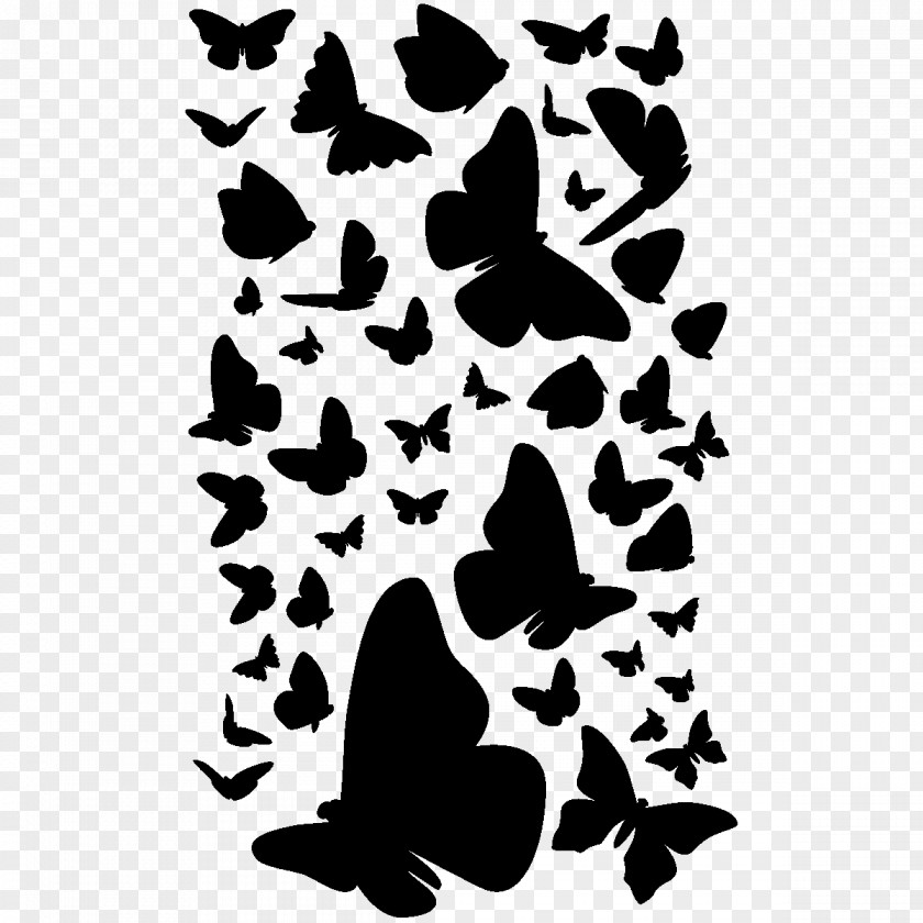 Butterfly Silhouette Art Silhouettes Papillon Dog Decal Maltese Sticker Pug PNG